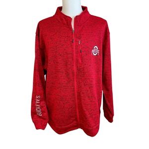 CHAMPION Ohio State Buckeyes Mens Jacket‎ 2XL Red Full Zip College Football